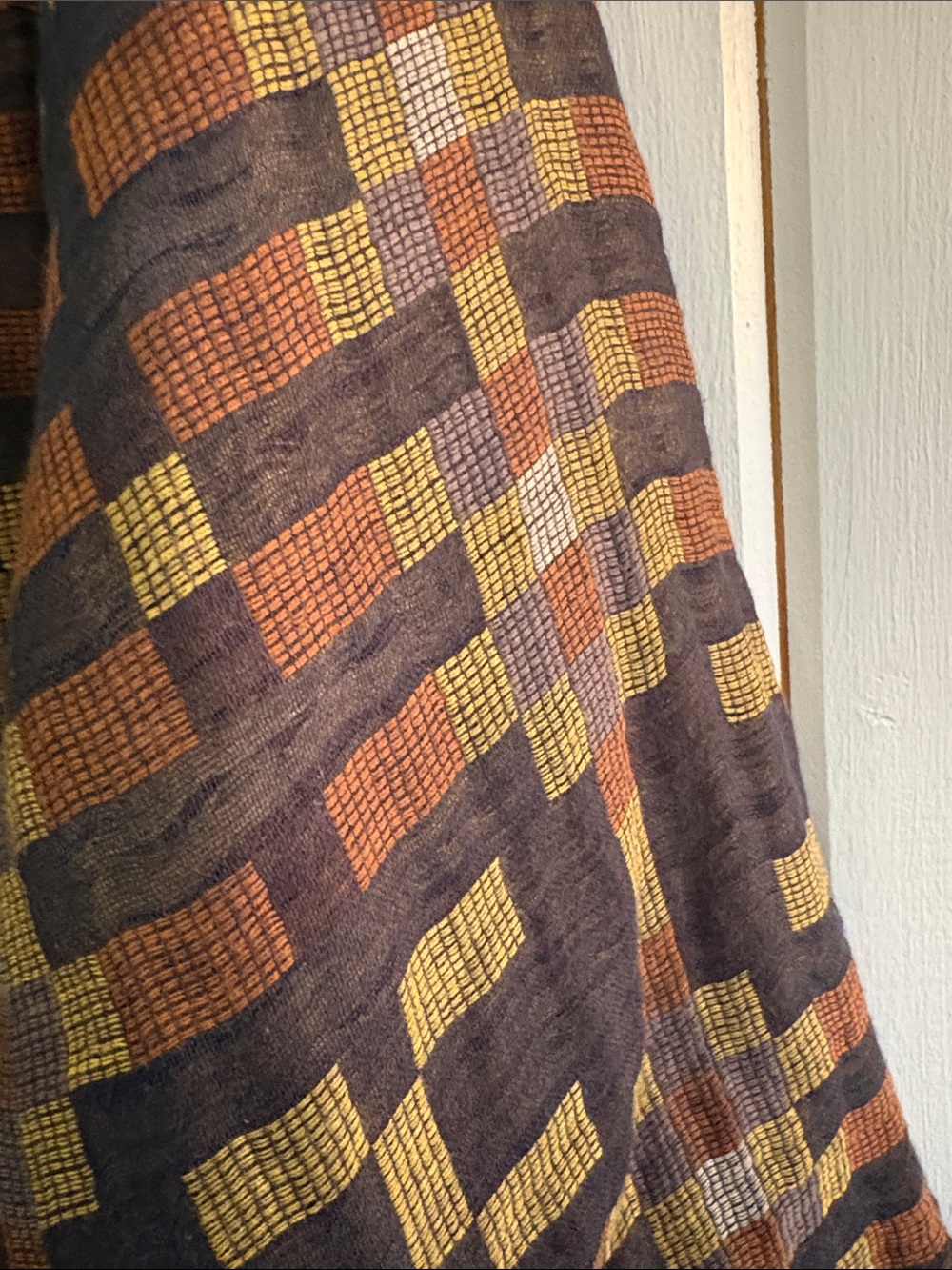 Ace &Jig Button-front Women's Patterned Top in Brown & Mustard & Black - Picture 3 of 3